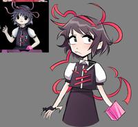 this invader zim looking child #touhou