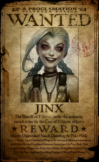 Jinx Wanted Poster