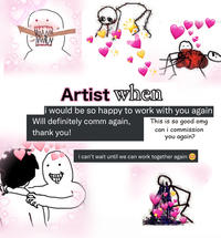 Artist when would be so happy to work with you again Will definitely comm again, thank you! This is so good omg can i commission you again? i can't wait until we can work together again