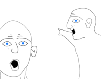 Soomer soyjaks pointing