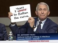 Years 2 weetks to flatten the curve. DR. ANTHONY FAUCI National Institute of Allergy & Infectious Diseases (NIAID) – Director CORONAVIRUS RESPONSE