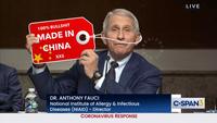 LIVE 100% B------- MADE IN *CHINA * XXS DR. ANTHONY FAUCI National Institute of Allergy & Infectious Diseases (NIAID) - Director C-SPAN3 CORONAVIRUS RESPONSE GRAN HEMES