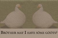 BRÖTHER MAY I HAVE SÖME GÖÖTS?