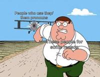 People who use they/ them pronouns These people for some reason