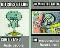 10 Minutes Later: Me Encouraging Harassment
