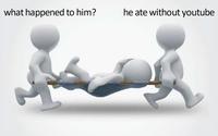what happened to him? he ate without youtube