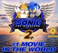 SONIC IHEHEDGEH OG A PRESS START CinemaScore #1 MOVIE IN THE WORLD ACTION,