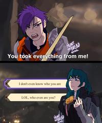 Honestly how I feel about everything I know about 3 Hopes so far.