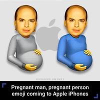 @GRANDOLDMEMES Pregnant man, pregnant person emoji coming to Apple iPhones