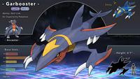 Garbooster - Shiny - ORAGON FLYING Ability: Skill Link Air Superiority Pokemon RJ-PALMER.com - Ancestor - Base Stats - - Height: 6'7" . HP: 75 Atk: 140 Def: 70 Sp. Atk: 110 Sp. Def: 60 Spd: 145 Total: 600