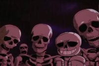 Just a normal picture of the skeletons. Absolutely nothing wrong here.
