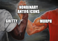 NONBINARY ANTIFA ICONS GRITTY MURPH Manda
