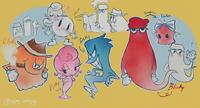 Clyde @joyjoy-ahoyv Pinky Inky Daughter Yum Yum Blinky