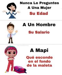 Never Ask Mapi What's at the Bottom of Her Suitcase