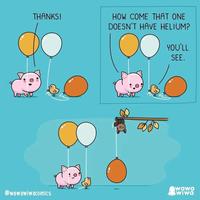 THANKS! @wawawiwacomics HOW COME THAT ONE DOESN'T HAVE HELIUM? 00 YOU'LL SEE. wawa wiwa Product Azure Orange Organism Font Line Circle