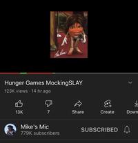 B 13K This Kaina Hunger Games MockingSLAY 123K views 14 hr ago 7 m Mike's Mic 779K subscribers Share Create SUBSCRIBED Down