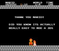MARIO 065050 x 10 WORLD TIME 1-4 186 THANK YOU MARIO! DID YOU KNOW ITS ACTUALLY REALLY EASY TO MOD A 3DS -‒‒‒‒‒‒‒‒‒‒‒‒‒‒‒‒‒‒| ▬▬▬▬▬