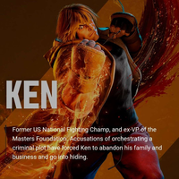 KEN Former US National Fighting Champ, and ex-VP of the Masters Foundation. Accusations of orchestrating a criminal plot have forced Ken to abandon his family and business and go into hiding.