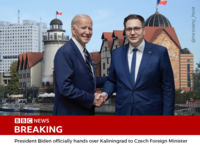 I====== ====== FFF IEEE====E AM chad BBC NEWS BREAKING President Biden officially hands over Kaliningrad to Czech Foreign Minister @nezvany_host