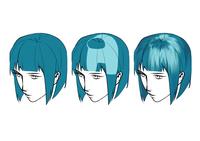 Among Us Hair by @Kosushiroll