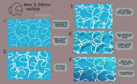 2. HOW 2 DRAW WATER @evenlyevi 2014 DRAW SEVERAL AMONGUS IN A RECTANGLE KEEP LINEART SEPARATE FROM BASE ROUGHLY FILL IN THE OUTLINES. 3. 4. 5. ADD MORE LINES AND ERASE TO YOUR LIKING. FREE TRANSFORM AND DUPLICATE LAYER. DARKEN COPIED LAYER AND SET TO MULTIPLY. REFINE AND ADJUST SHADOW OPACITY. ADD GRADIENTS. YOU'RE DONE!