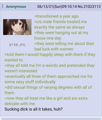 Sucking dick is all it takes, huh?