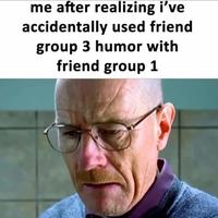 me after realizing i've accidentally used friend group 3 humor with friend group 1