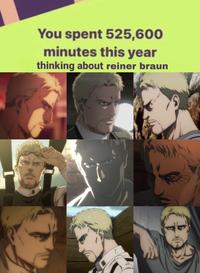 1 You spent 525,600 minutes this year thinking about reiner braun