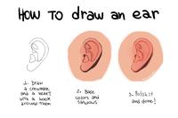 How To draw an ear S 1. Draw a crewmate and a heart with a hook around them 2. Base colors and SHADOWS @Kansokus HAAP 3. Polish it and done!