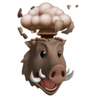 Boar Head Exploding Reaction Image
