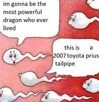 im gonna be the most powerful dragon who ever lived this is a 2007 toyota prius. tailpipe