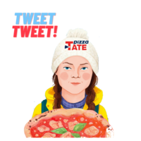 TWEET TWEET! pizza ATE