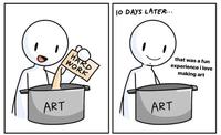 ART HARD WORK 10 DAYS LATER... that was a fun experience i love making art ART