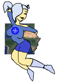 I combined the images of @AntrhoPoniesSFM, and @relateddude together, and gave her human skin. (I also added the NATO logo onto her shirt.)
