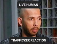 LIVE HUMAN TRAFFICKER REACTION THEY OF