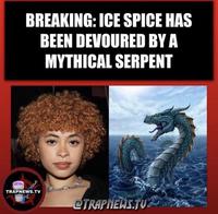 BREAKING: ICE SPICE HAS BEEN DEVOURED BY A MYTHICAL SERPENT TRAPNEWS.TV @TRAPNEWS.TU