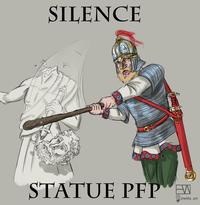 8. SILENCE STATUE PFP E @witts_art