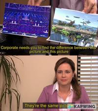//// hi 2. DE ini Corporate needs you to find the difference between this picture and this picture They're the same picture KAPWING
