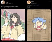 mai @mai_treya217 POV youre jjust a little hater showing mio! @chanmio_ Replying to @mai_treya217 And?