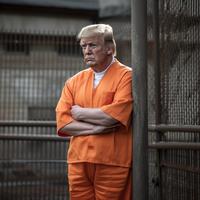 Trump in Orange Jumpsuit (AI Art)