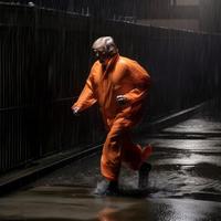 Trump Escaping from Prison (AI art)