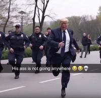 His ass is not going anywhere