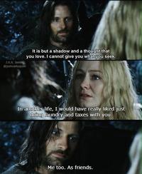 It is but a shadow and a thought that you love. I cannot give you what you seek. J.R.R. Jokien @joshcarlosjosh In another life, I would have really liked just doing laundry and taxes with you. Me too. As friends.