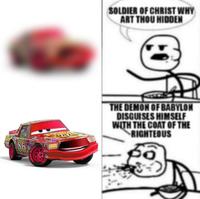 86 CHICK NICKS RSN SOLDIER OF CHRIST WHY ART THOU HIDDEN THE DEMON OF BABYLON DISGUISES HIMSELF WITH THE COAT OF THE RIGHTEOUS 56