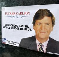 TUCKER CARLSON -tonight- OLD SCHOOL RACISM. MIDDLE SCHOOL HAIRCUT. FOX White Nationalism NEWS in Primetime. channel THE GOODLIARS @TGLNYC