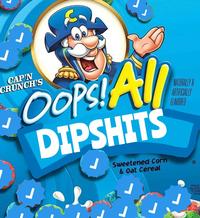 B CAP'N CRUNCH'S E OOPS! All DIPSHITS S NATURALLY& ARTIFICIALLY FLAVORED Sweetened Corn & Oat Cereal as PRODUCE ENLARGEL TO SHOW DETAIL