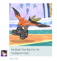 he Boot Too Big For He Gotdamn Feet 3:42 PM