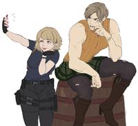 Ashley and Leon Change Outfits