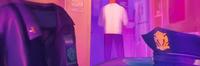 Pride Flag Pin on Gwen Stacy's Father's Jacket