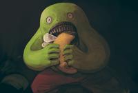 Mr.Frog Devours His Bug 